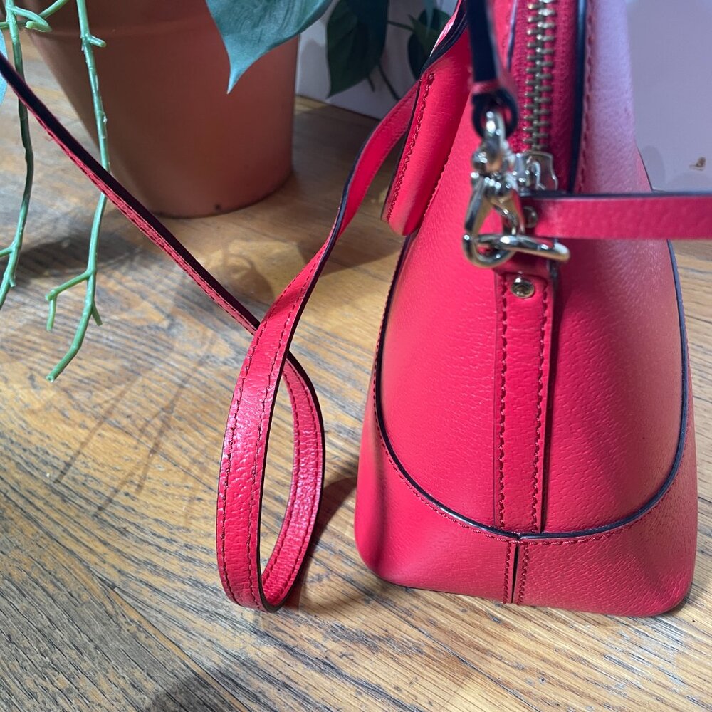 Kate Spade New York Wellesley Rachelle satchel in Cherry Red - Picture 4 of 13